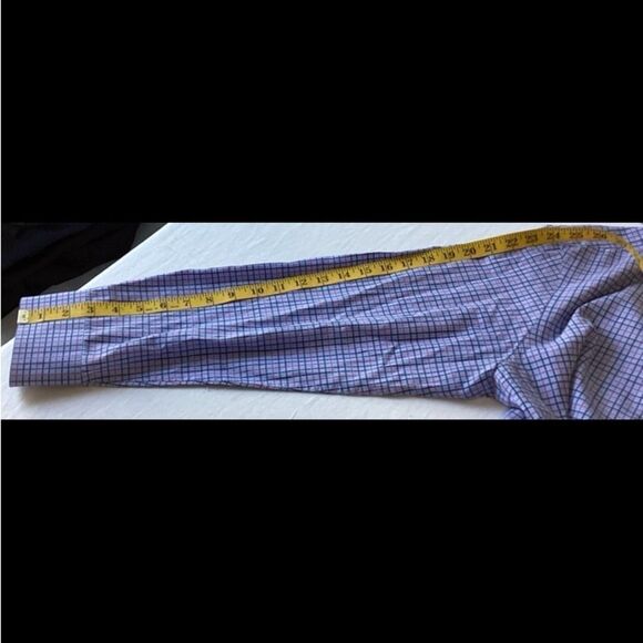 Bugatchi Dress Shirt Men’s Size 17 34/35 Color Blue, Pink, Black Long Sleeve - Picture 8 of 11